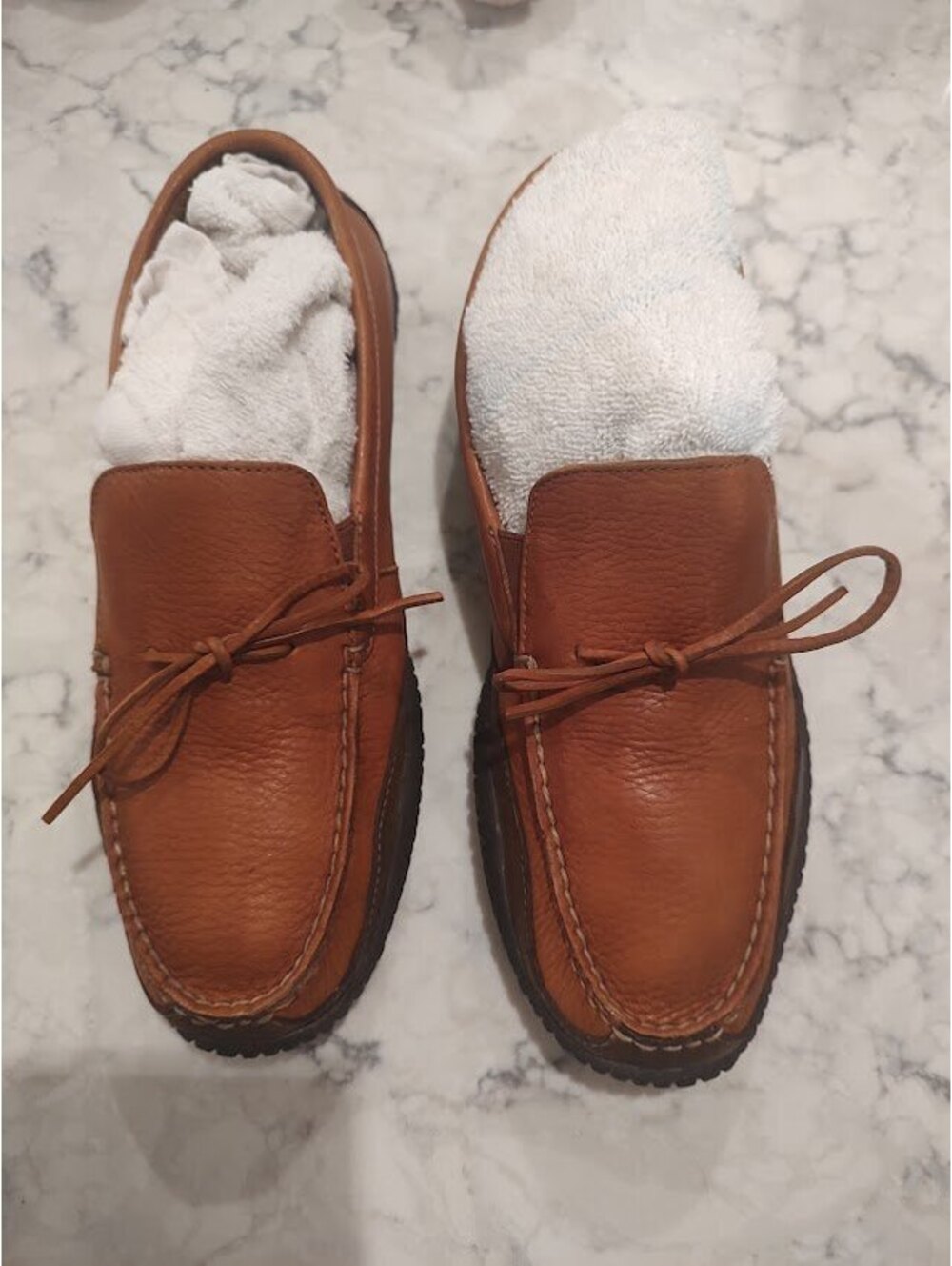 H.S. Trask Prairie Moc Venetian Leather Loafers Size 10.5M